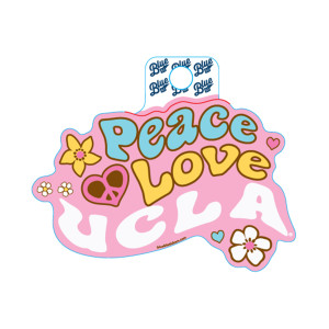 UCLA Pink Peace Love Sticker